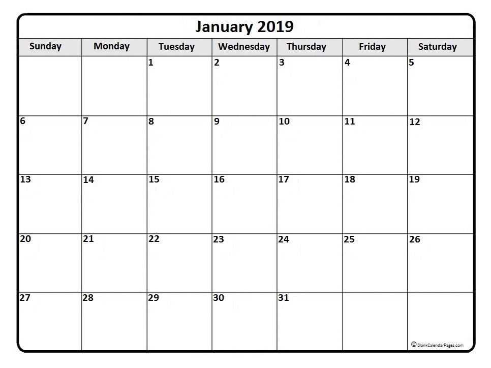 january 2019 calendar 56 templates of 2019 printable