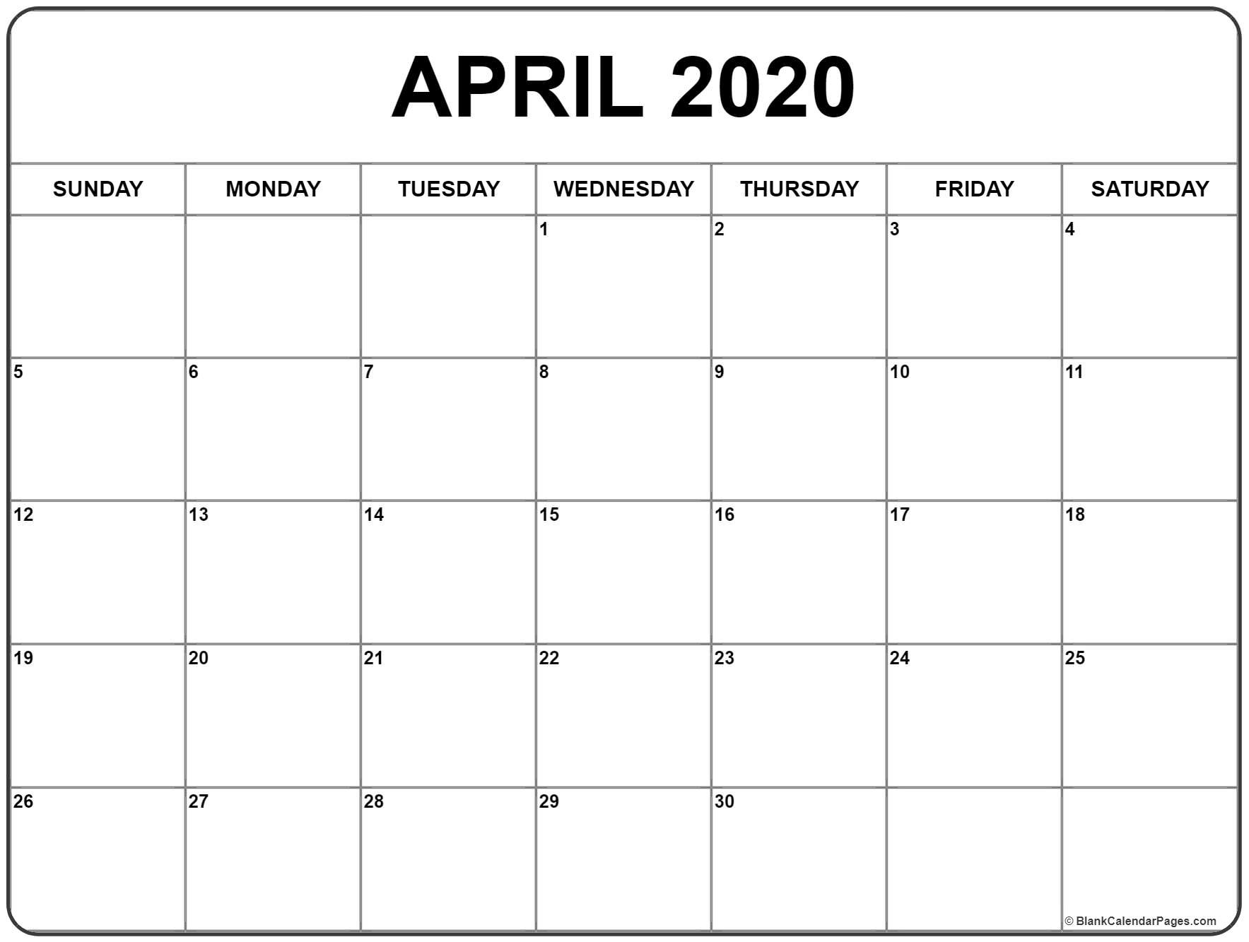 april 2020 calendar 56 templates of 2020 printable