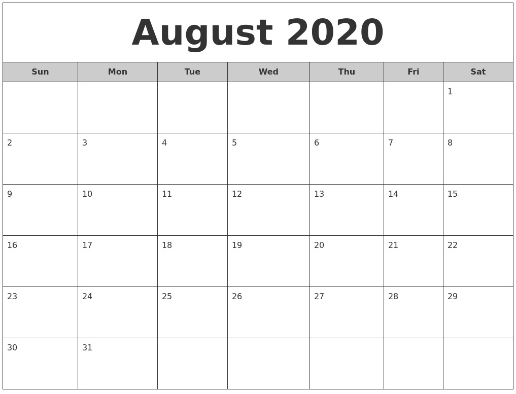 november 2020 create calendar