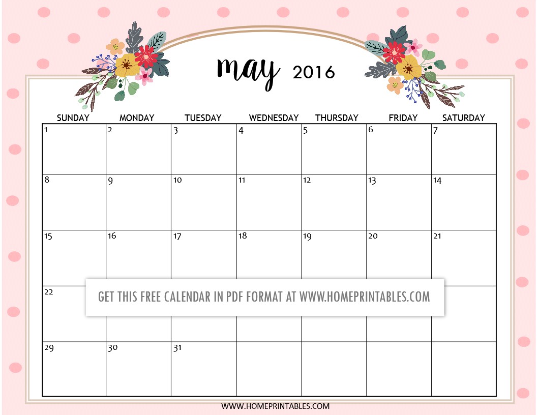 cute free printable 2016 calendars home printables