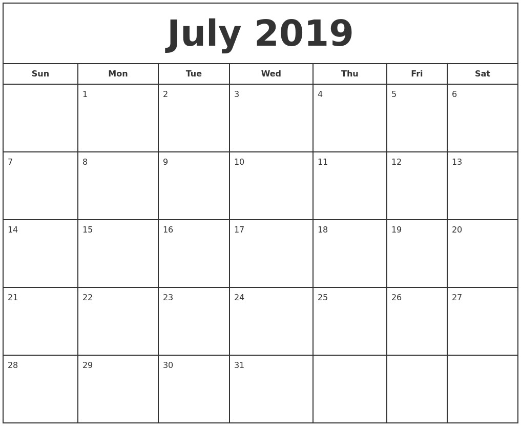 2019 free printable calendars printable calendar autos post