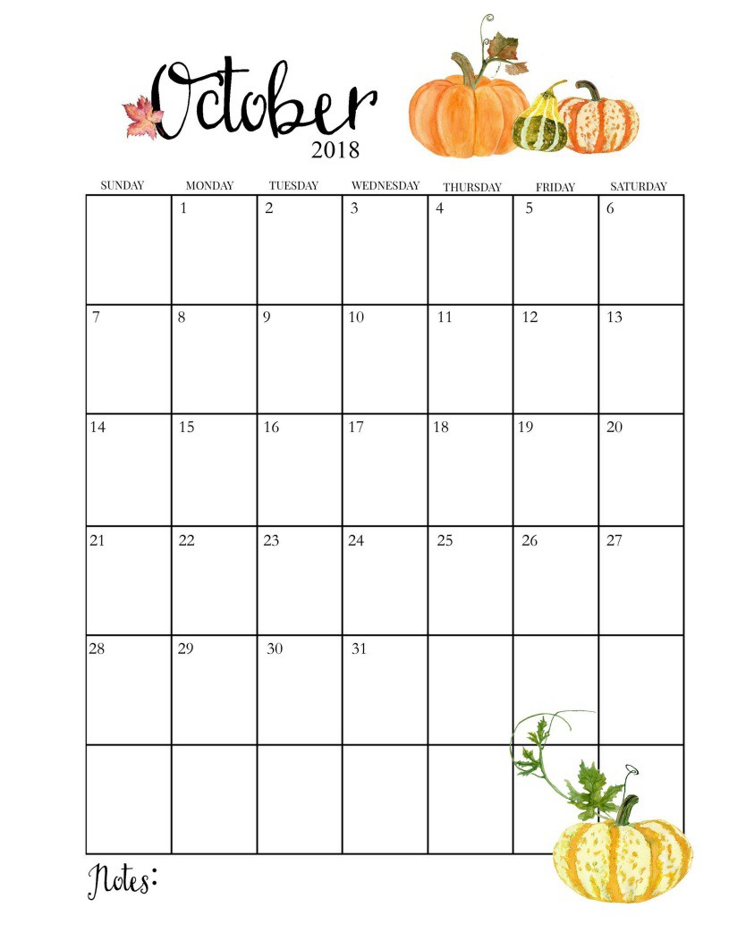 printable october 2018 calendar latest calendar