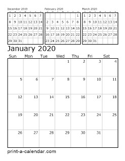 download 2020 printable calendars