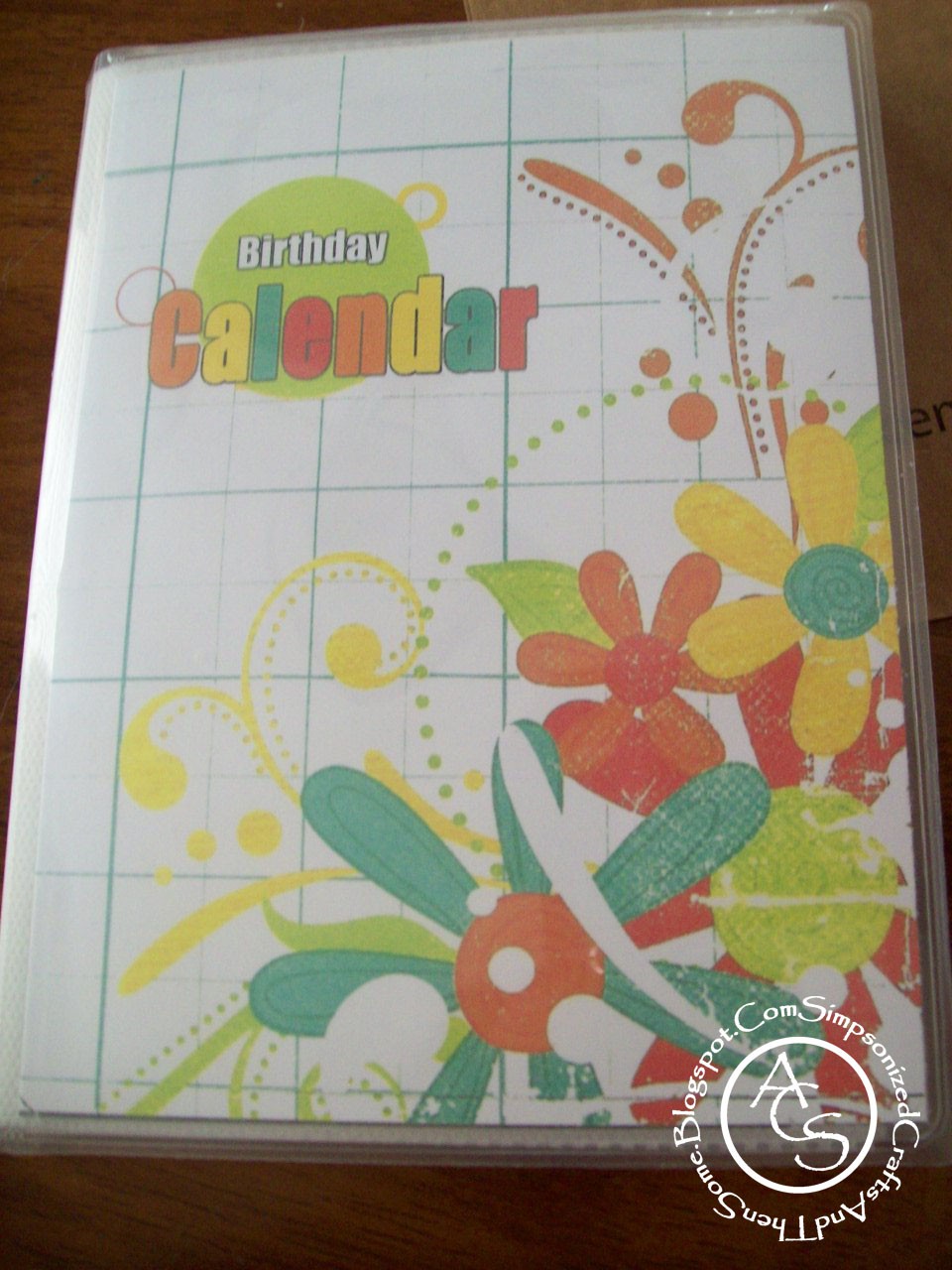 simpsonized crafts free printable birthday calendar using