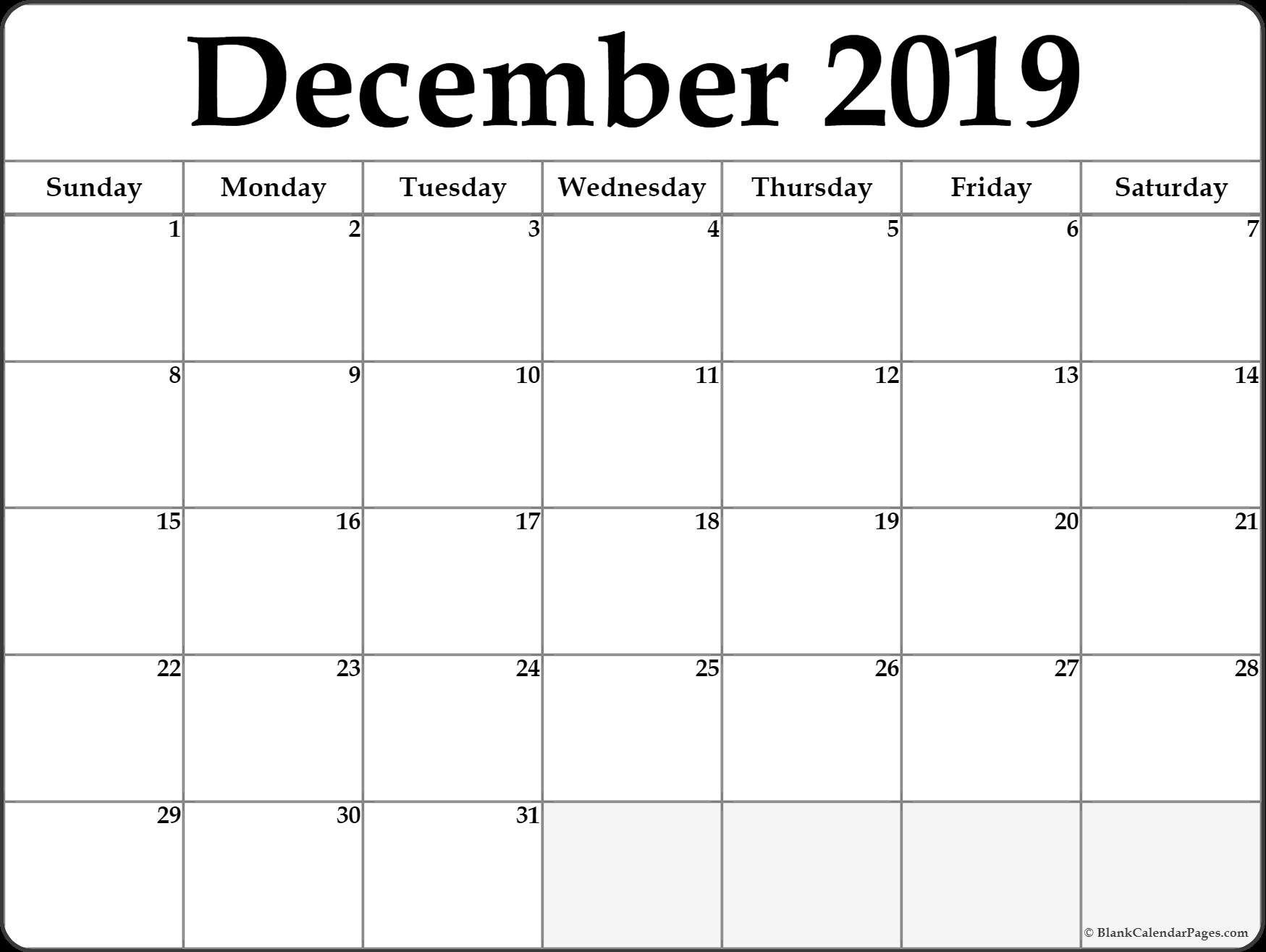 december 2019 calendar printable templates site provides