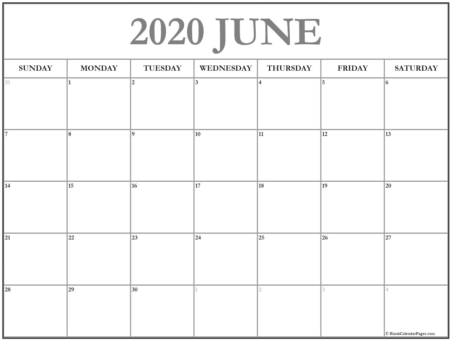 june 2020 calendar 56 calendar templates of 2020