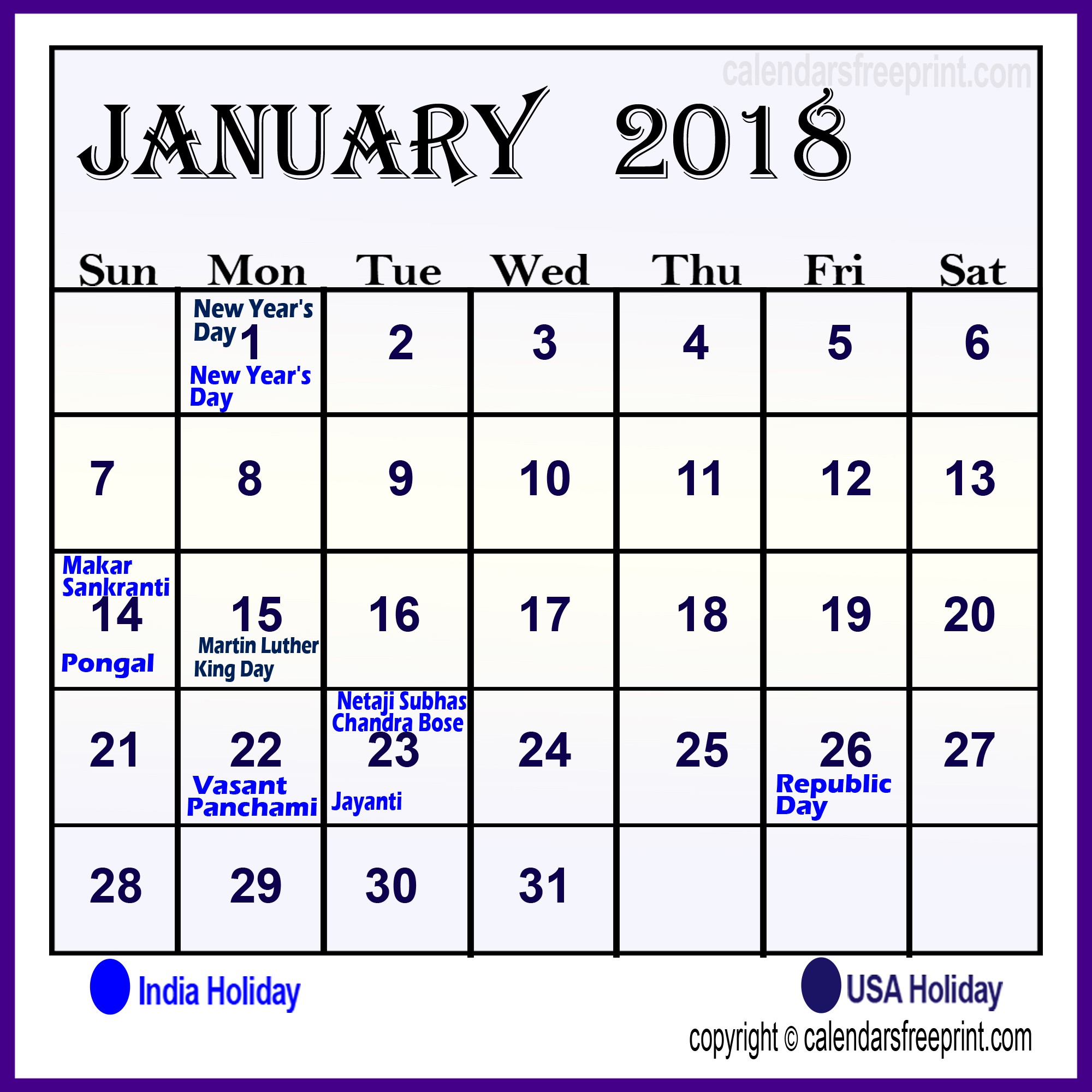 january 2018 calendar kalninary calendar printable hub