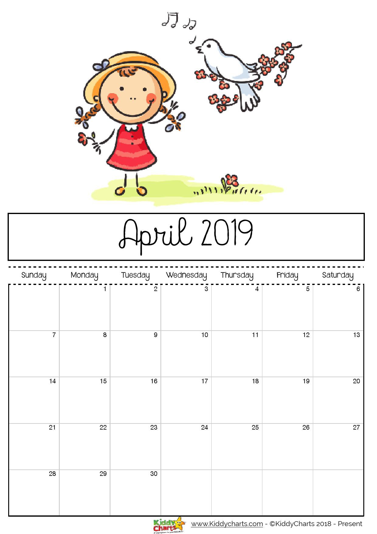 free printable 2019 calendar print yours here kiddycharts