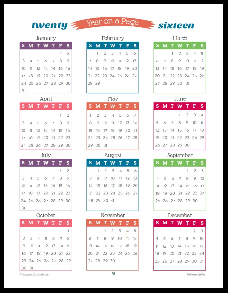printable 2016 calendars printable calendar templates