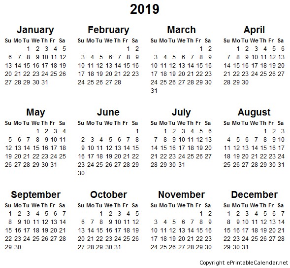 free printable calendar 2019 calendar month printable