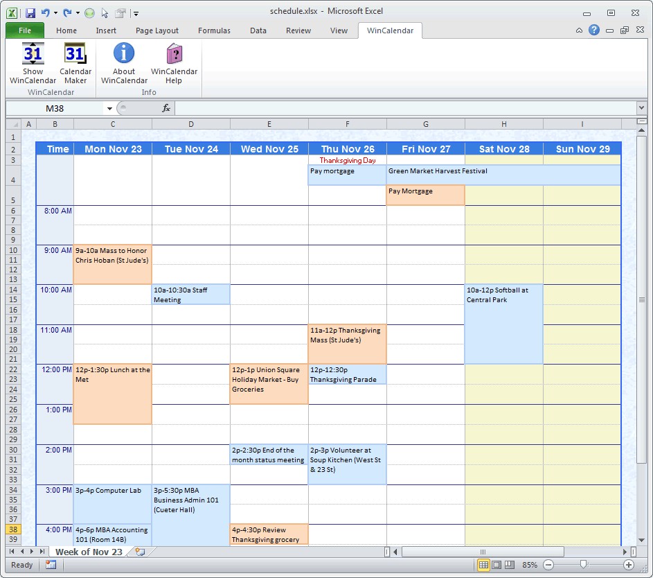 weekly calendar maker weekly calendar template