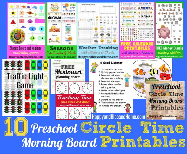 preschool activities circle time morning board happy and