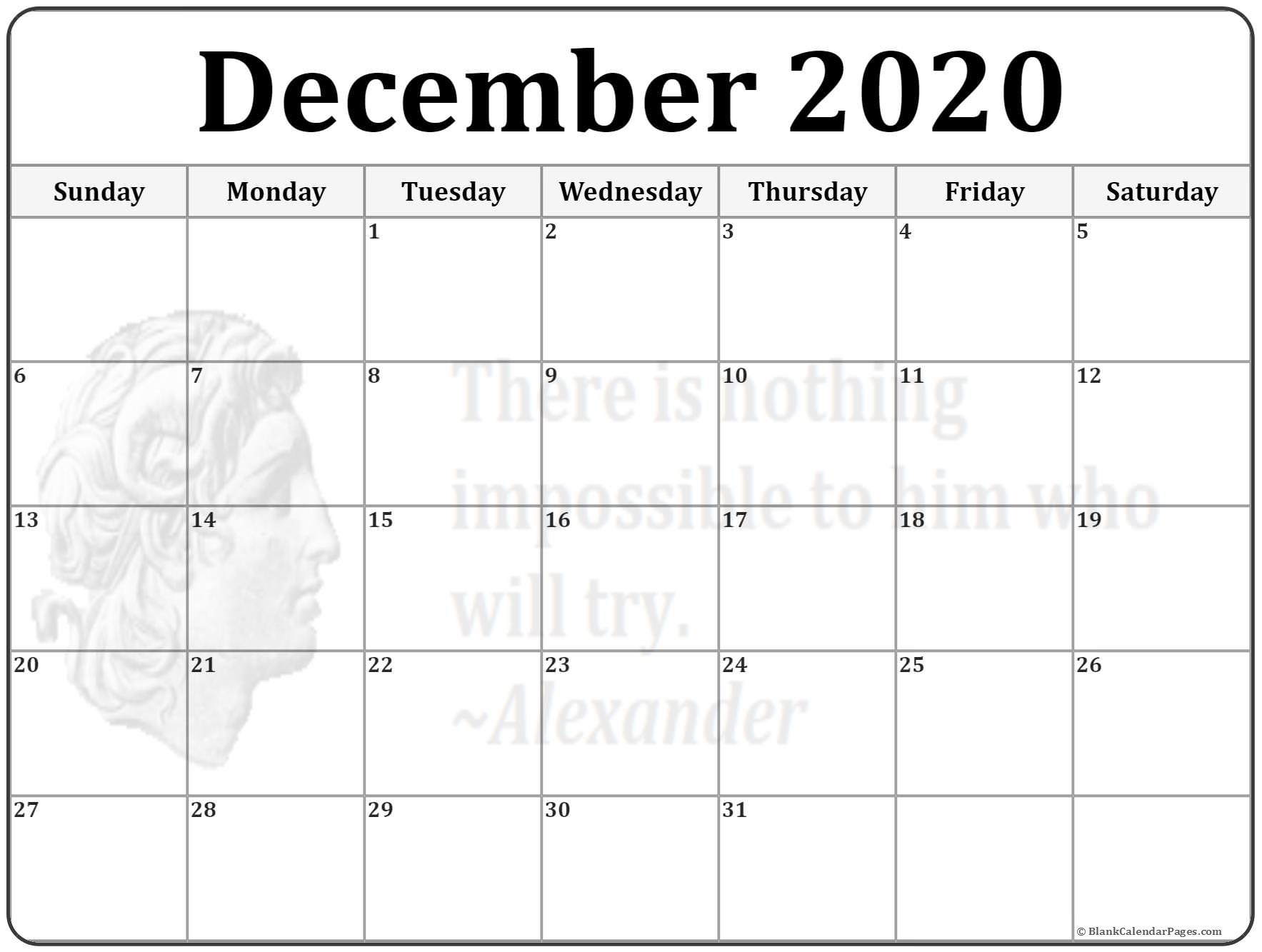december 2020 calendar 51 calendar templates of 2020