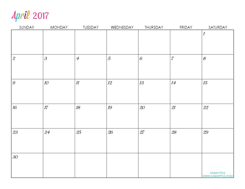 custom editable free printable 2017 calendars sarah titus