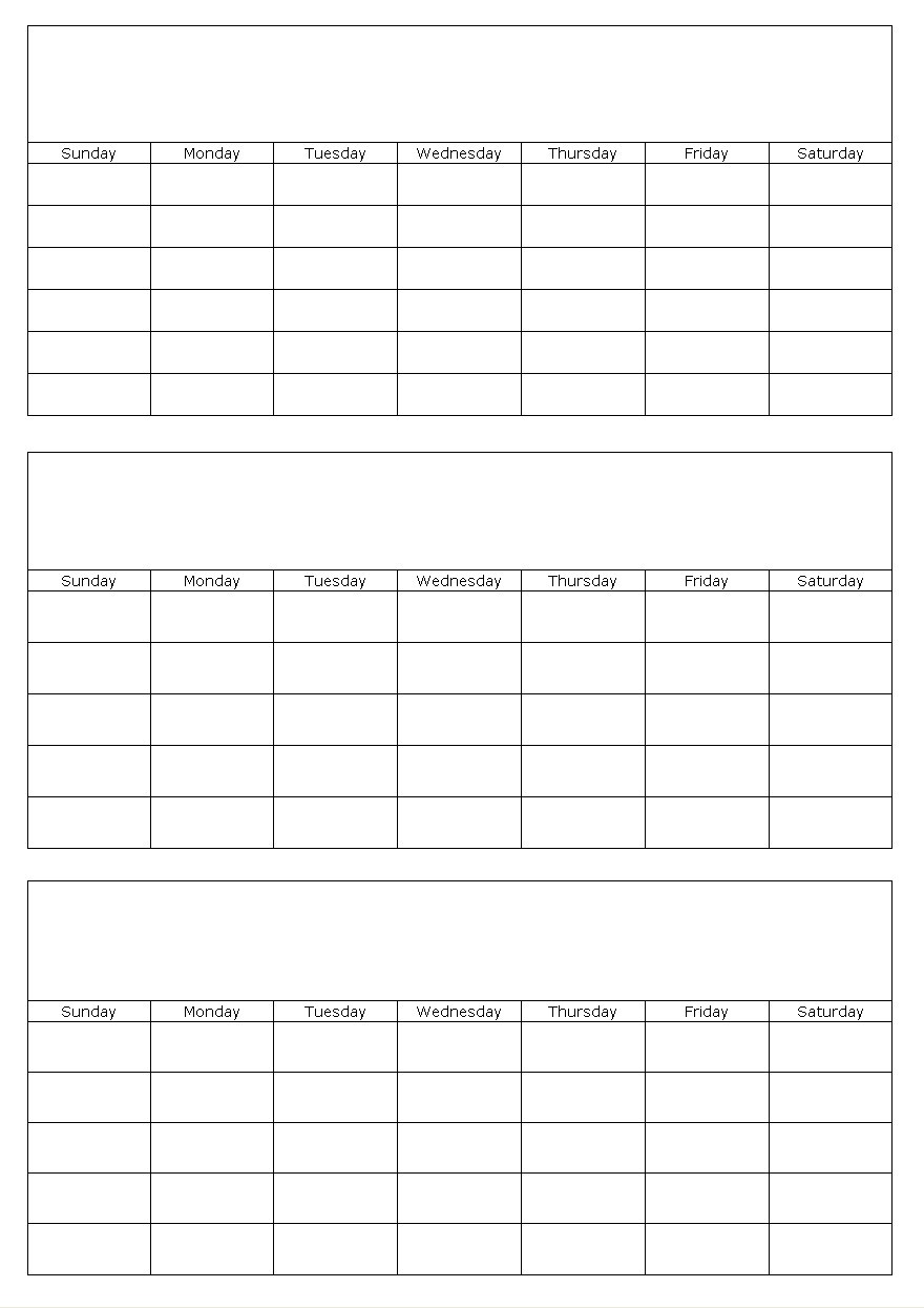 5 best images of 3 month calendar template 2016 printable