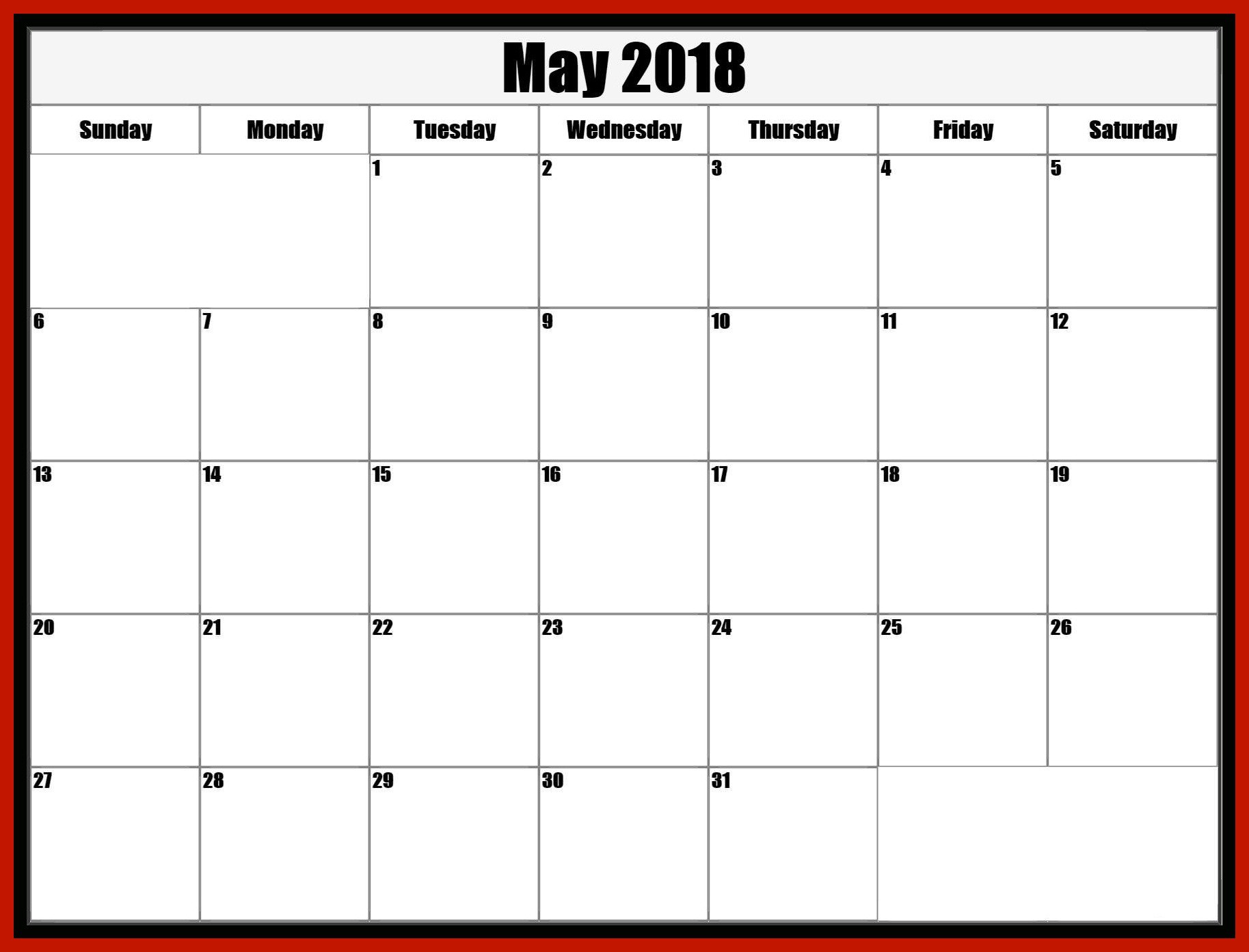 free may 2018 waterproof calendars calendar 2018 printable