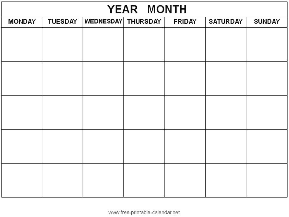 calendar templates best print blank calendars