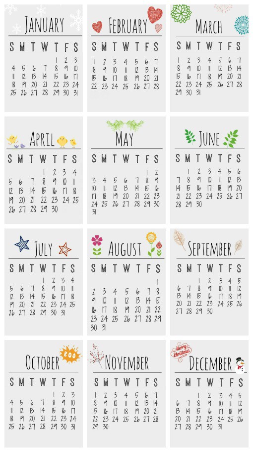 free printable 2015 calendar clean and scentsible
