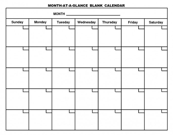 full page monthly calendar printable calendar printable