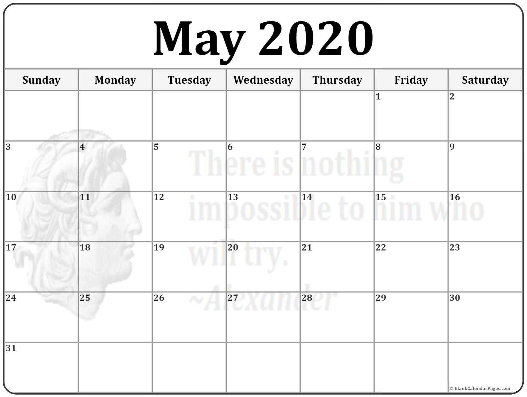 may 2020 calendar 56 templates of 2020 printable calendars