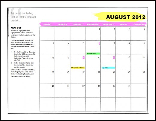 microsoft office calendar templates great printable