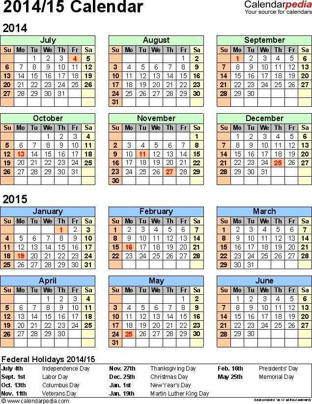 16 blank calendar template 2014 2015 images august 2015