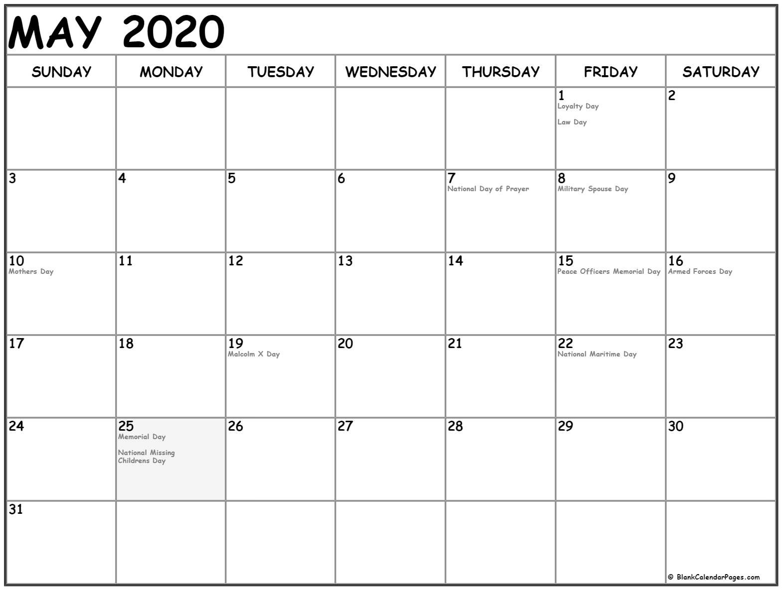 may 2020 calendar 51 calendar templates of 2020 calendars