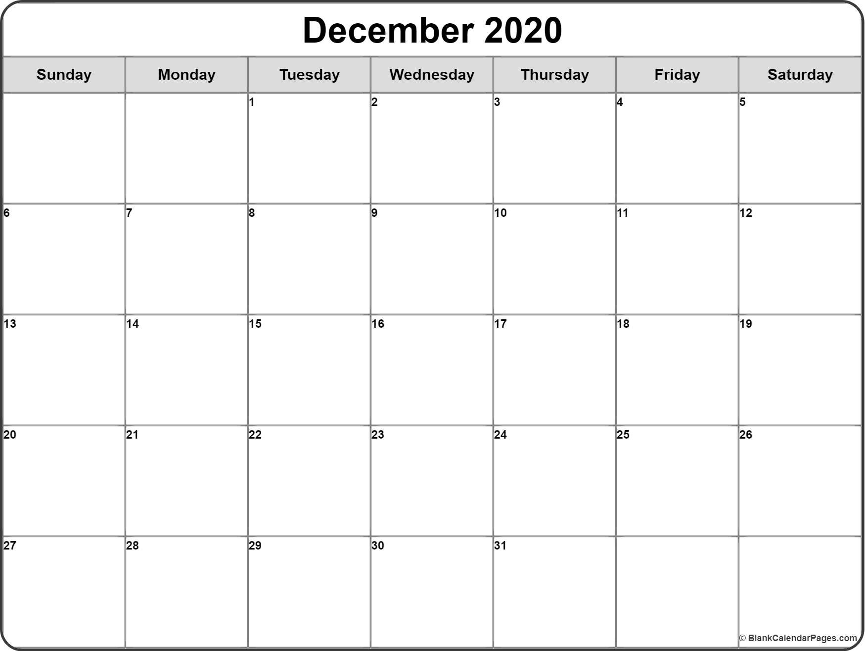 december 2020 calendar 56 templates of 2020 printable