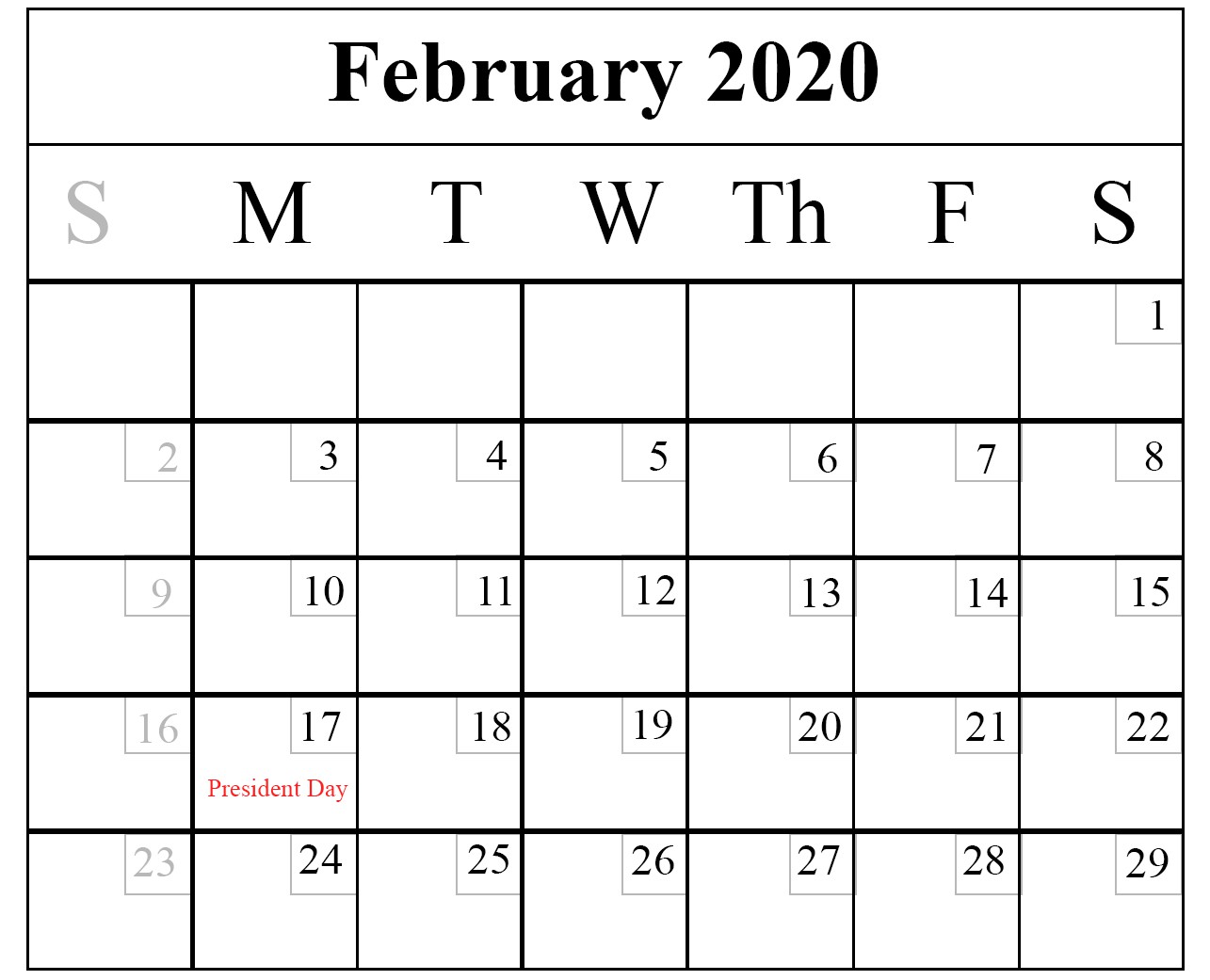 how to schedule your month with february 2020 printable