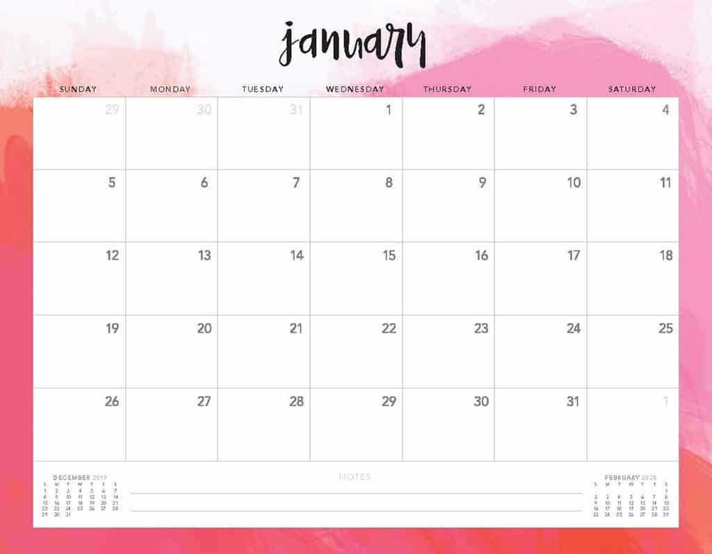 free 2020 printable calendars 51 designs to choose from