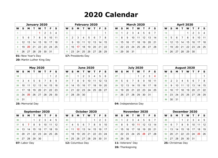 printable 2020 calendar free blank templates calendar