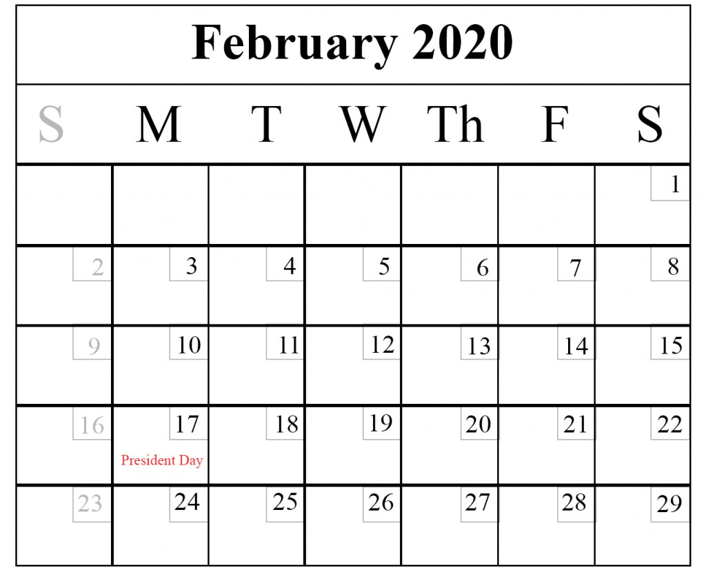 free february 2020 printable calendar templates in pdf