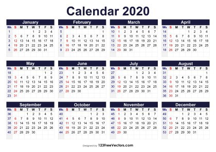 210 2020 calendar vectors download free vector art