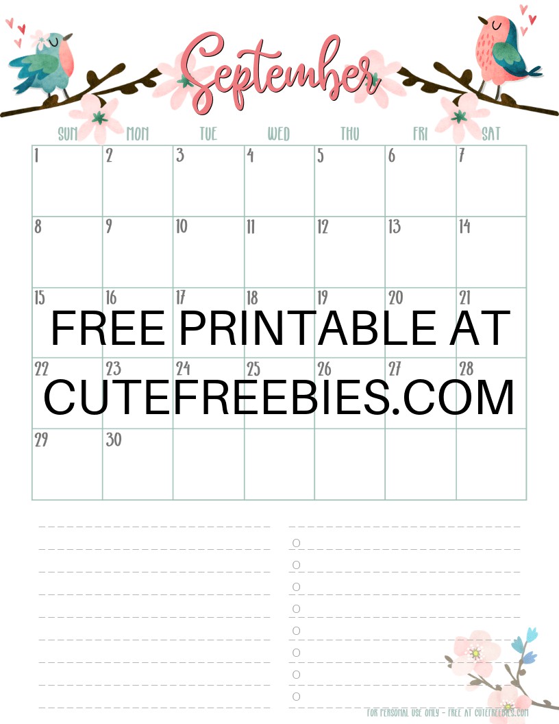 free 2019 2020 printable monthly planner stickers