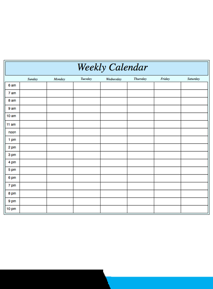 ️Free Printable Weekly Calendar 2019- 2020 Template [PDF ...